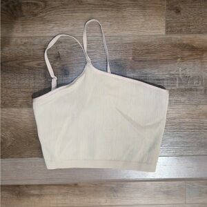 Aerie Beige Ribbed Camisole Top